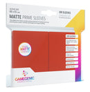 Gamegenic: MattePrime Sleeves - Red (100 ct)