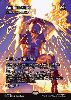 Patriotic Shield - Sword of Fire and Ice