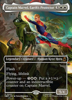 Captain Marvel, Earth's Protector (Borderless)