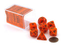 Chessex 27433 Vortex Orange / Black (7)