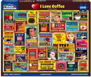 White Mountain Puzzles: I Love Coffee (1000 Piece Jigsaw)