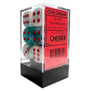 CHX26644R: 16mm 12d6 Geminl: Teal-White/Red (Limited Edition)