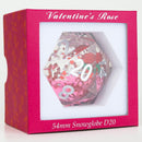 Valentine Red Floating Rose Snowglobe D20 (54mm)
