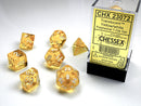 Chessex 23072 Translucent Yellow / White (7)