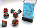 Chessex 26462 Gemini Red-Teal / Gold
