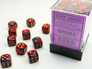 Chessex 26826 Gemini 12mm D6 Purple Red / Gold (36)