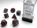 Chessex 27478 Velvet Black / Red (7)