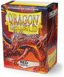Dragon Shield Sleeves: Matte Red (100 CT)