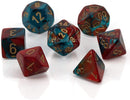 Chessex 26462 Gemini Red-Teal / Gold