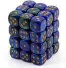 Chessex 26836 Gemini 12mm D6 Blue-Green Gold / Black (36)