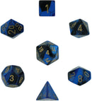 Chessex 26435 Gemini Black / Blue Gold (7)