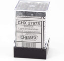 Chessex 27978 Borealis Light Smoke / Silver 12mm d6  (36 Dice)